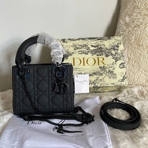 Lady Dior Mini - Black Ultramatte